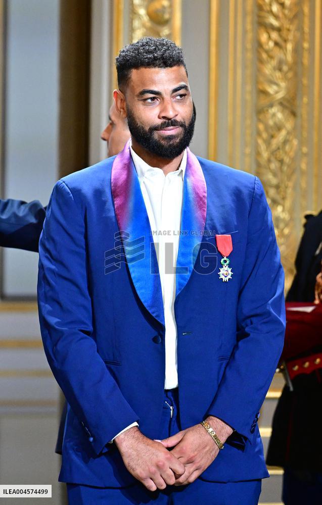 President Emmanuel Macron Honours French National Volleyball Team - Paris