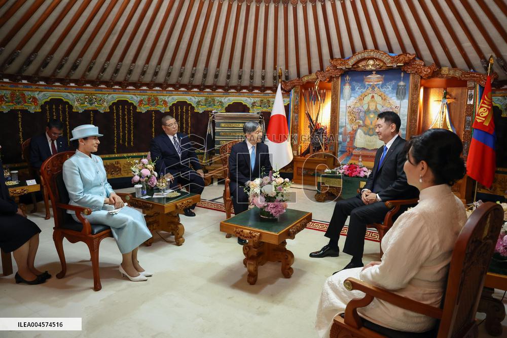 State visit of Japan's emperor, empress to Mongolia
