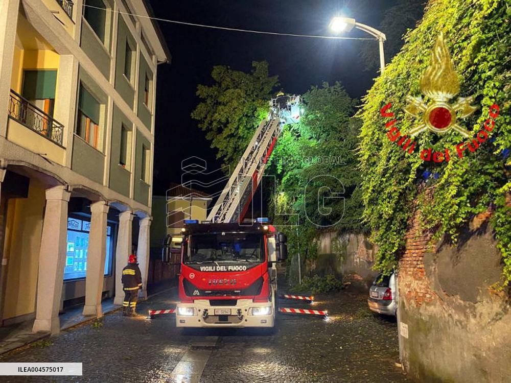 Severe Weather Causes Damage in Brianza - Italy