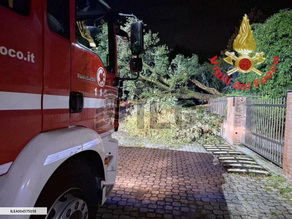 Severe Weather Causes Damage in Brianza - Italy