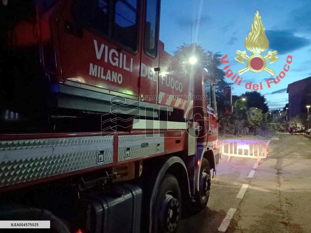 Severe Weather Causes Damage in Brianza - Italy