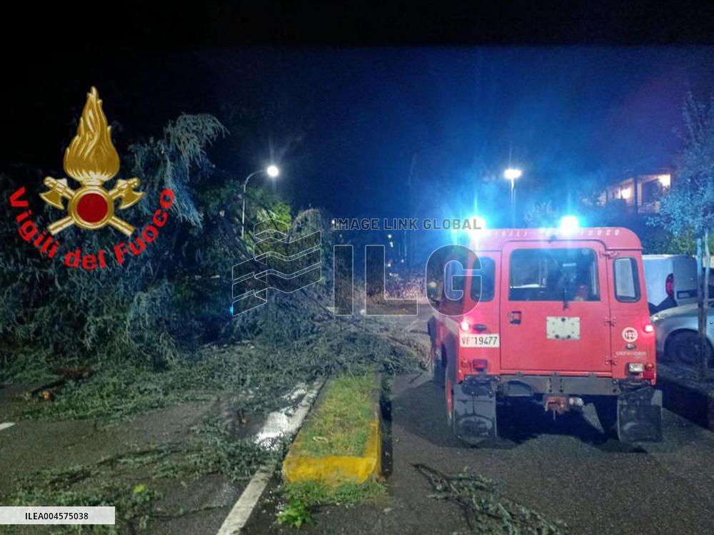 Severe Weather Causes Damage in Brianza - Italy