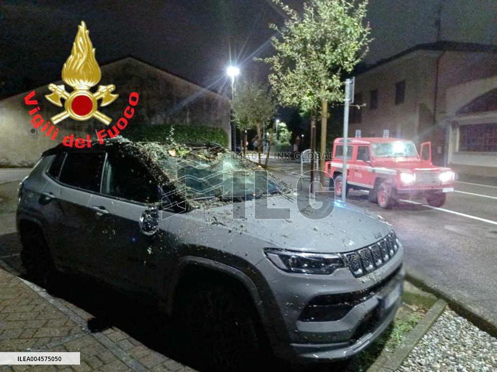 Severe Weather Causes Damage in Brianza - Italy