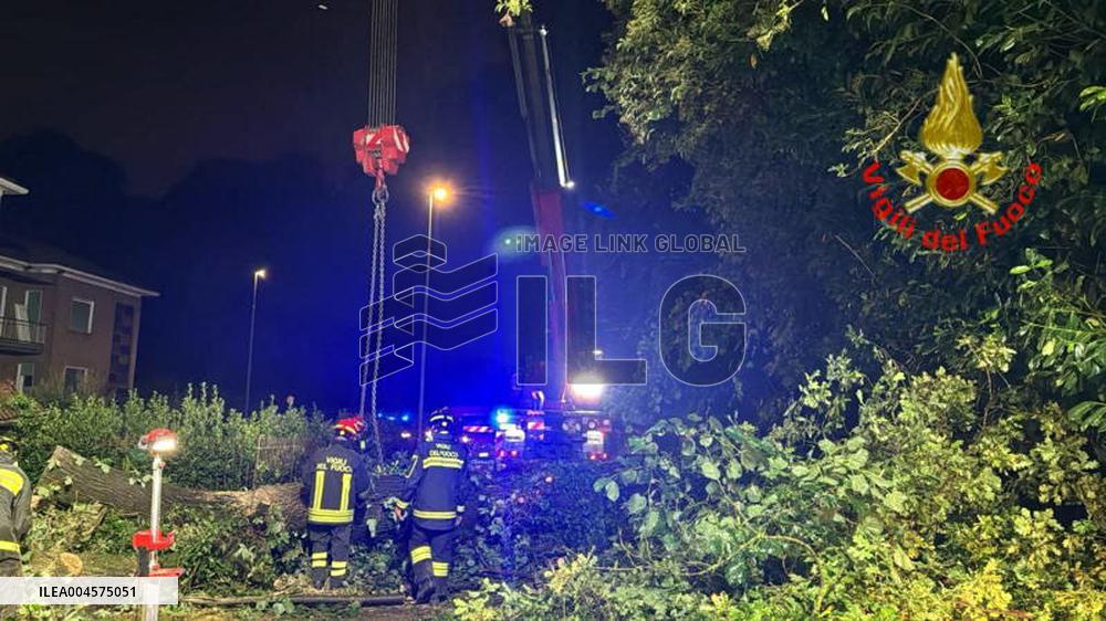 Severe Weather Causes Damage in Brianza - Italy