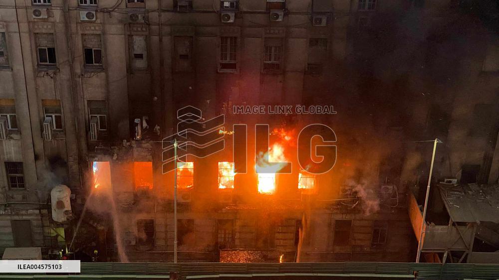 Cairo Telecommunication Building Fire - Egypt
