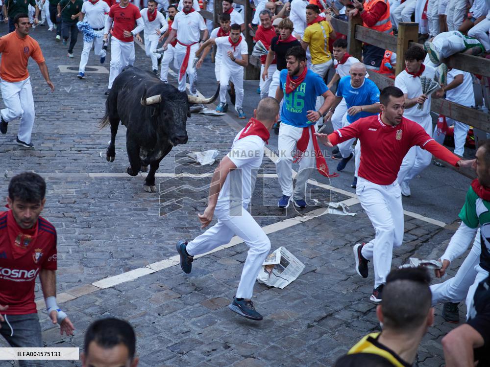 Second Running of the Bulls of the Fiestas of San Fermín 2025