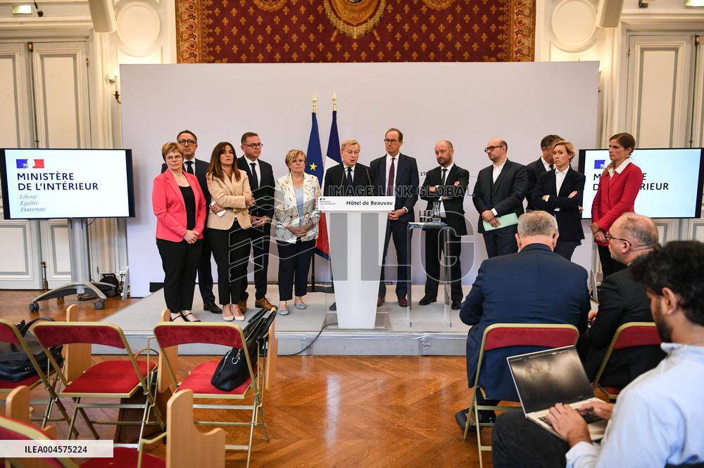 Presser at the French Interior Ministry - Paris