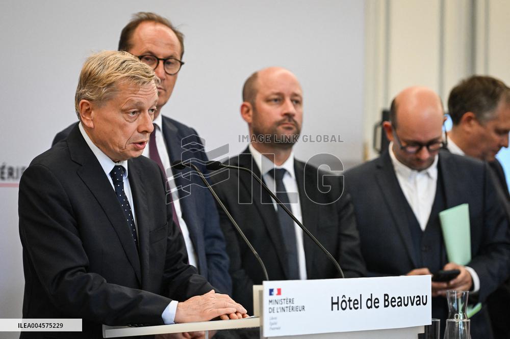 Presser at the French Interior Ministry - Paris