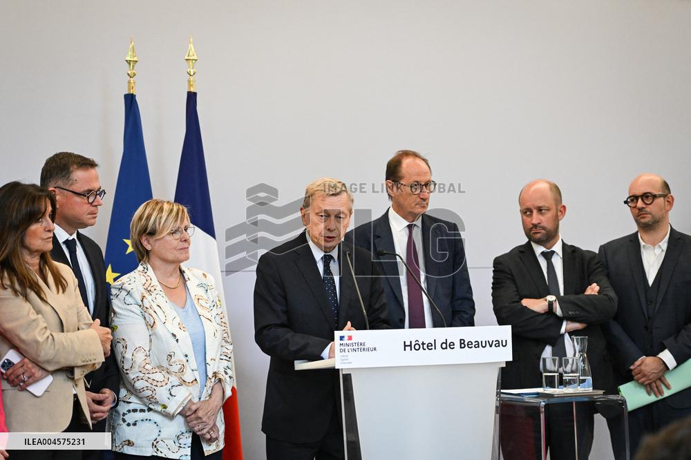 Presser at the French Interior Ministry - Paris