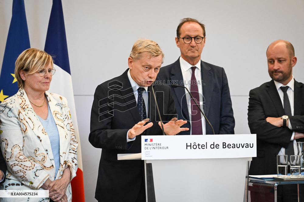 Presser at the French Interior Ministry - Paris