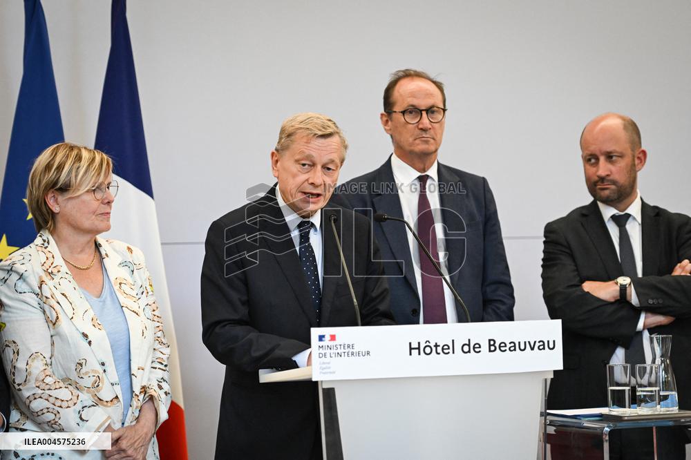 Presser at the French Interior Ministry - Paris
