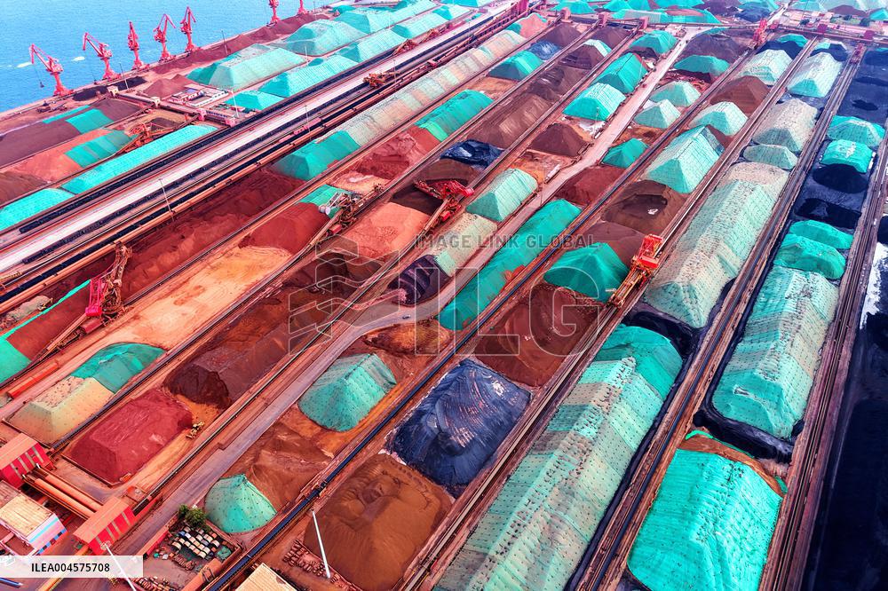 Iron Ore Import at Qingdao Port