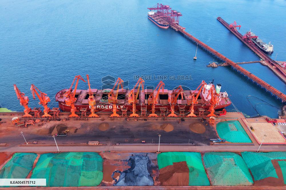 Iron Ore Import at Qingdao Port