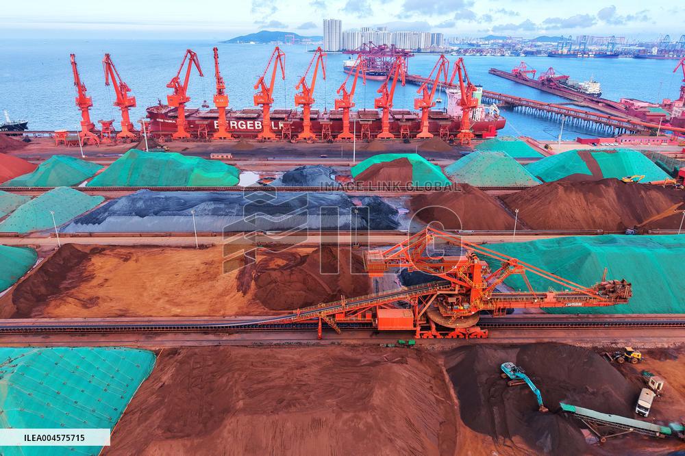 Iron Ore Import at Qingdao Port