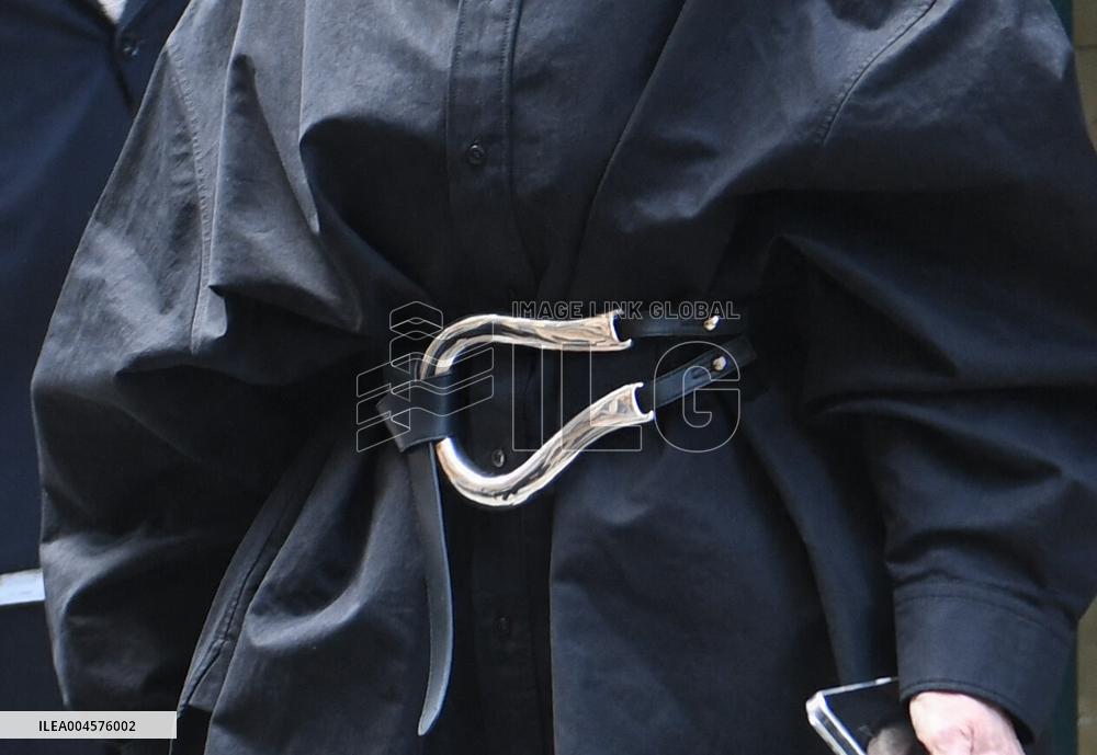 Kris Jenner Exits Hermes Boutique - Paris