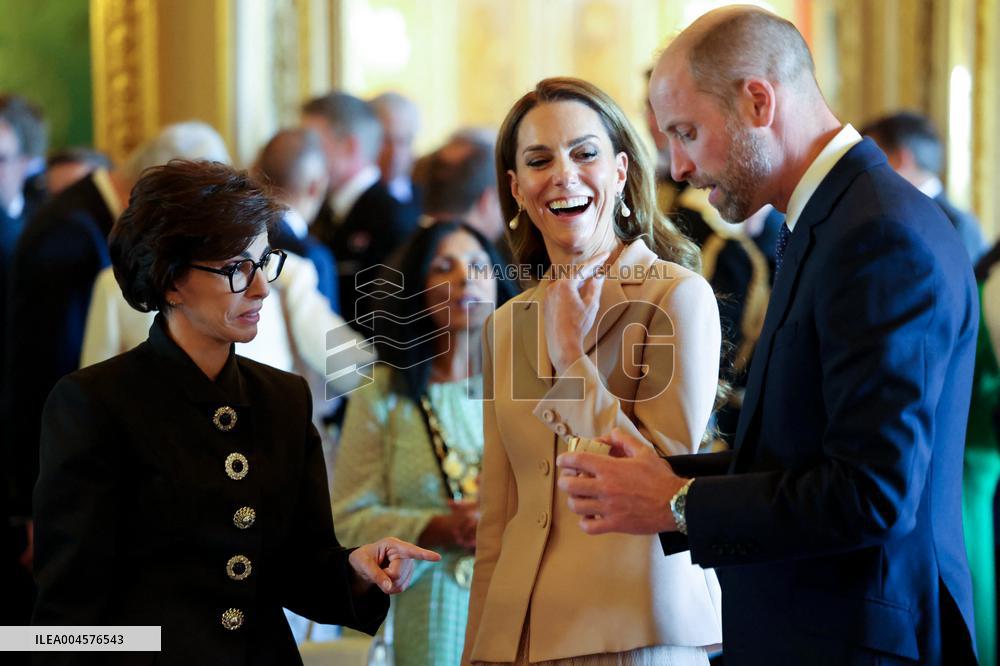 French President Visits the Royal Collection Exhibition - Windsor
