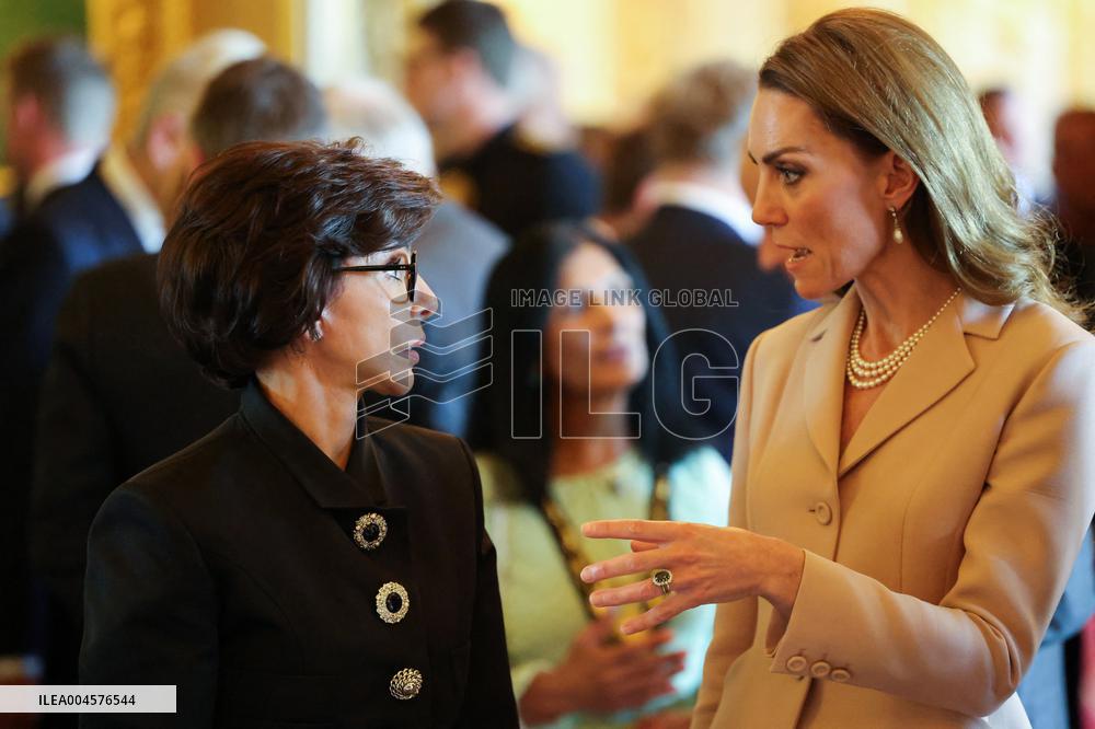 French President Visits the Royal Collection Exhibition - Windsor