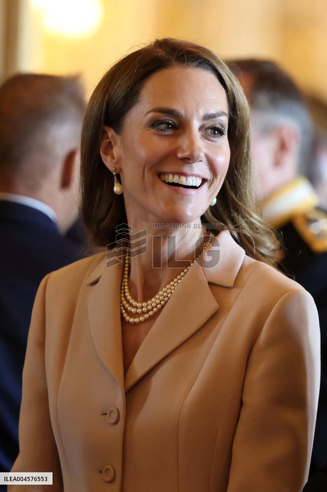 French President Visits the Royal Collection Exhibition - Windsor