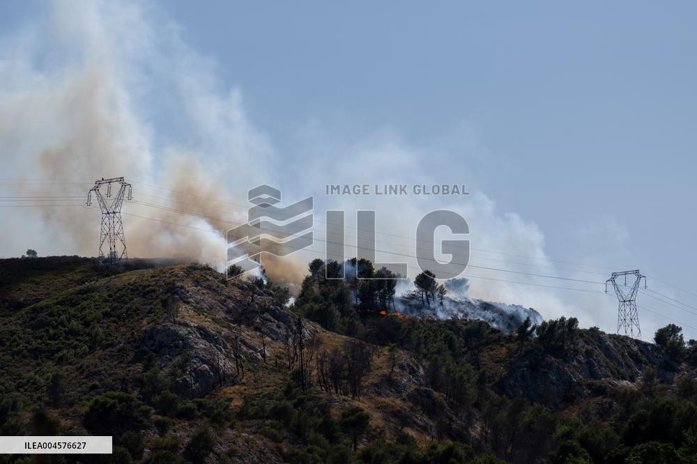 Wildfire Reaches Edge Of Marseille - France