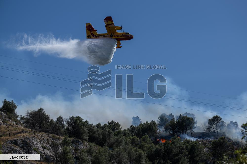 Wildfire Reaches Edge Of Marseille - France
