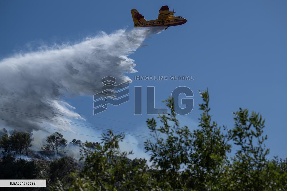 Wildfire Reaches Edge Of Marseille - France
