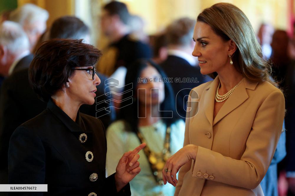 French President Visits the Royal Collection Exhibition - Windsor
