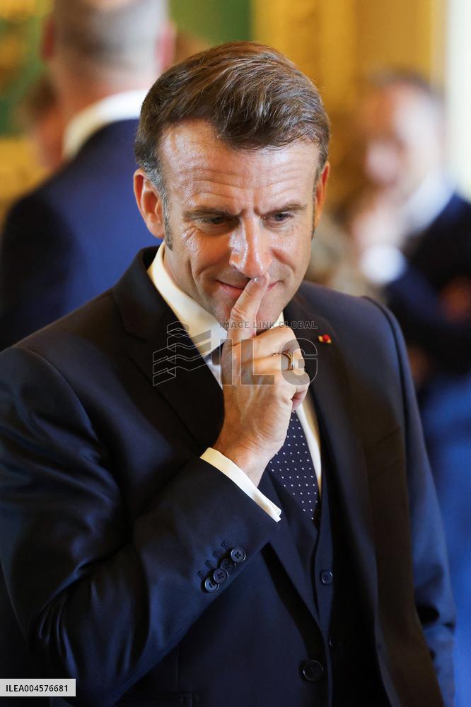 French President Visits the Royal Collection Exhibition - Windsor