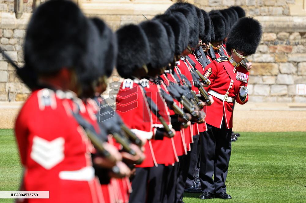 Emmanuel Macron Leaves Windsor Castle - UK