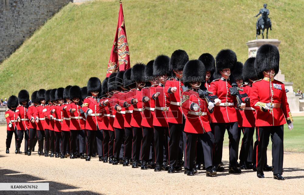 Emmanuel Macron Leaves Windsor Castle - UK