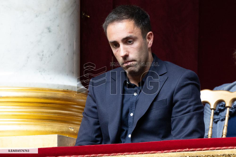 Romain Marleix attends the tribute to late MP Olivier Marleix at the National Assembly - Paris RL