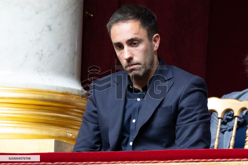 Romain Marleix attends the tribute to late MP Olivier Marleix at the National Assembly - Paris RL