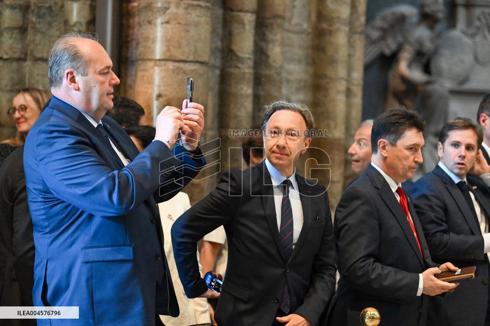 French President Visits Westminster Abbey - London