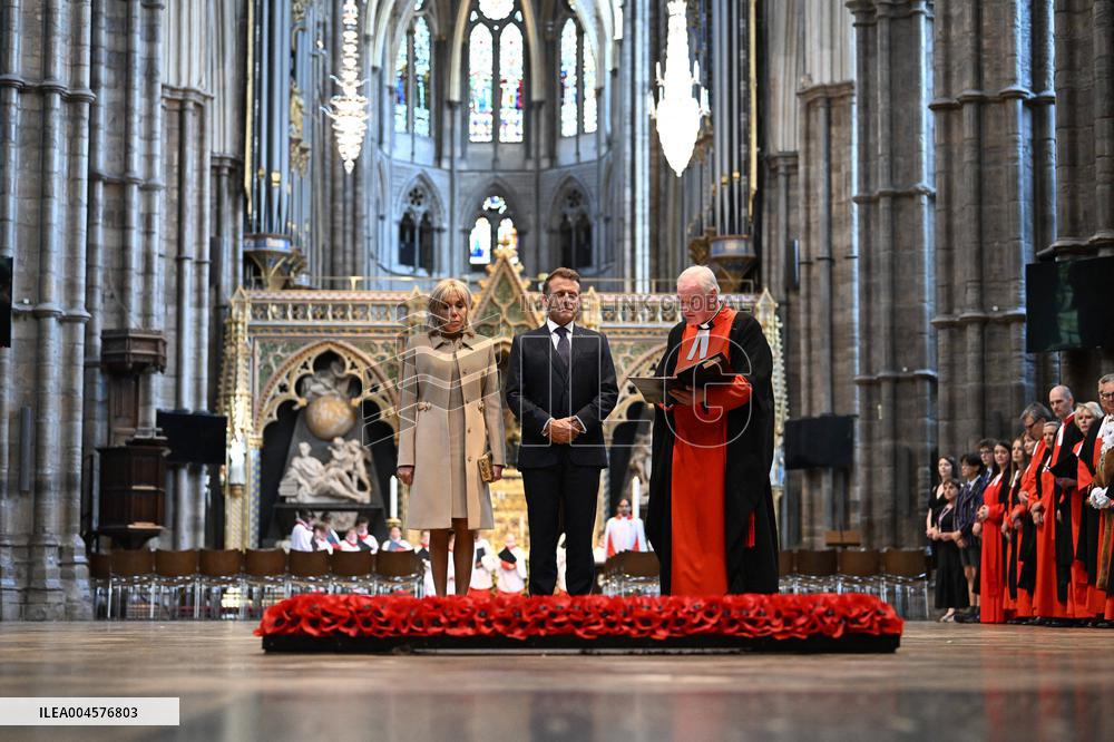 French President Visits Westminster Abbey - London