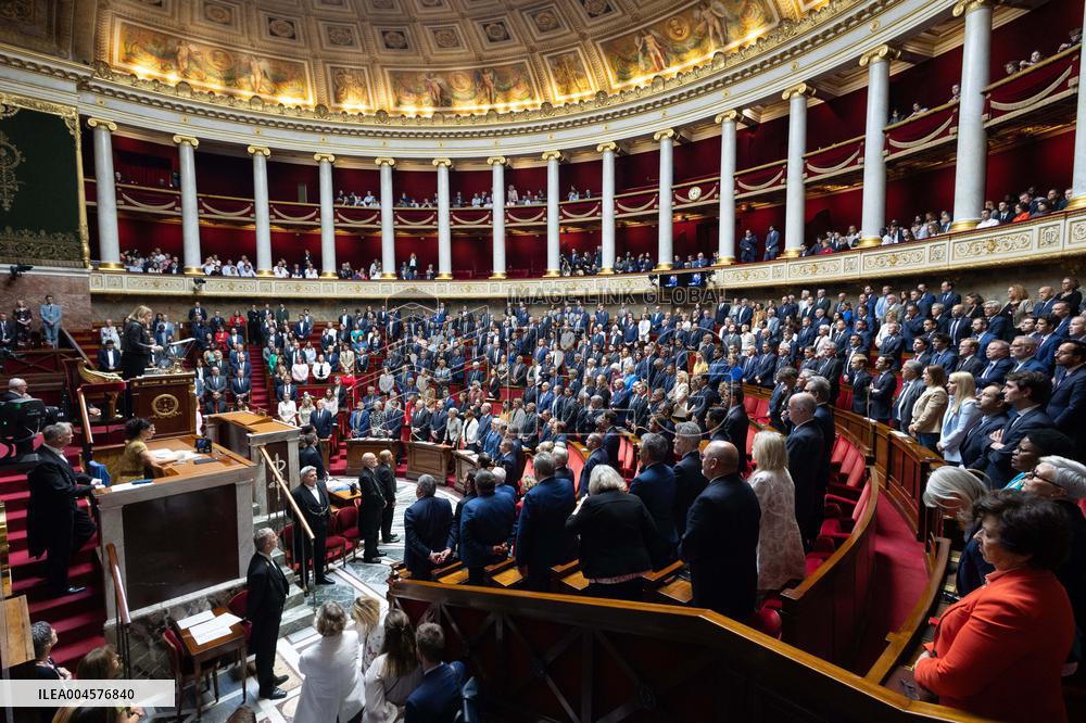 Tribute to late MP Olivier Marleix at the National Assembly - Paris RL