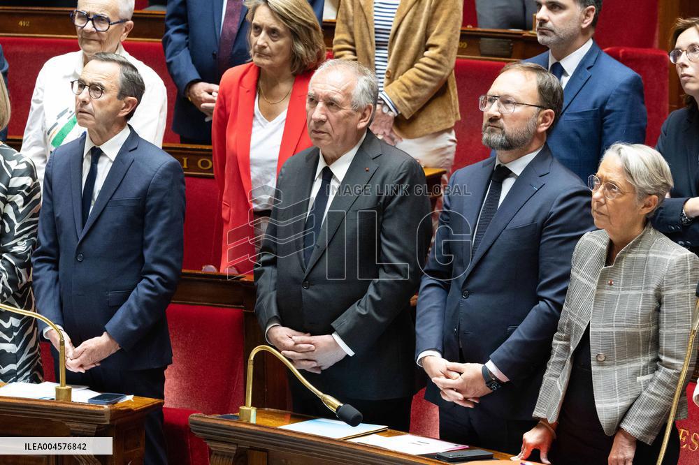 Tribute to late MP Olivier Marleix at the National Assembly - Paris RL