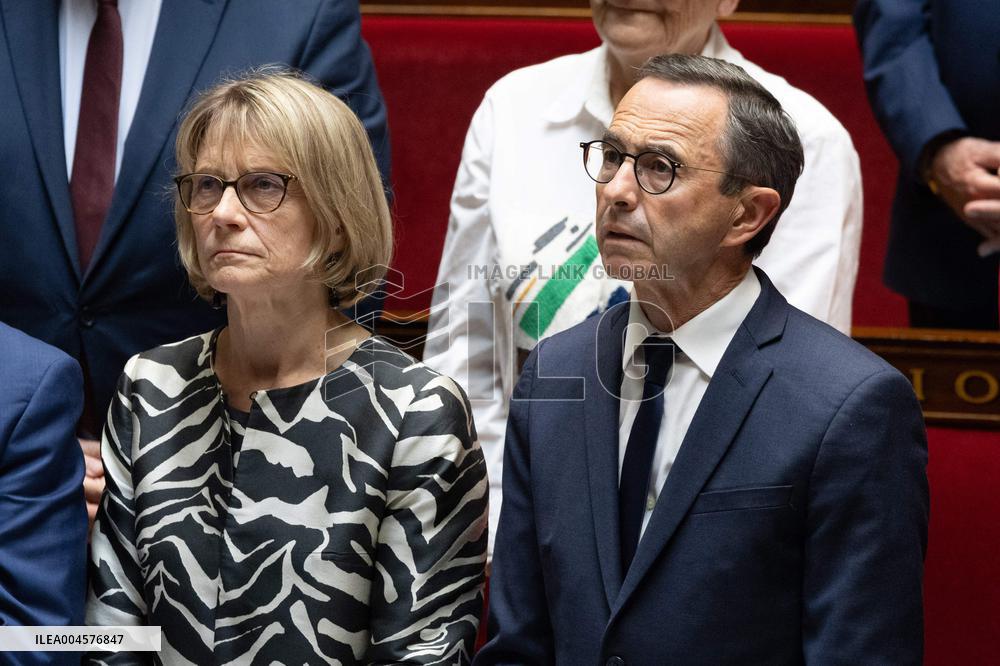 Tribute to late MP Olivier Marleix at the National Assembly - Paris RL