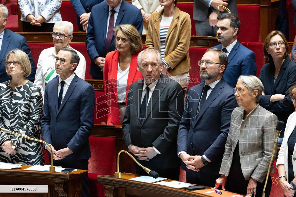Tribute to late MP Olivier Marleix at the National Assembly - Paris RL