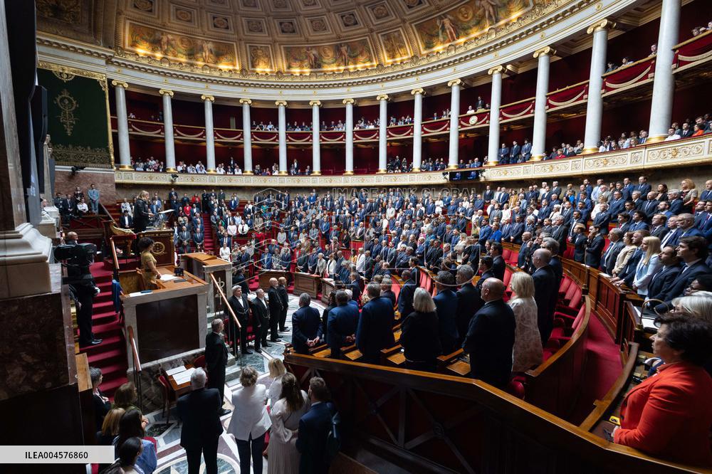 Tribute to late MP Olivier Marleix at the National Assembly - Paris RL