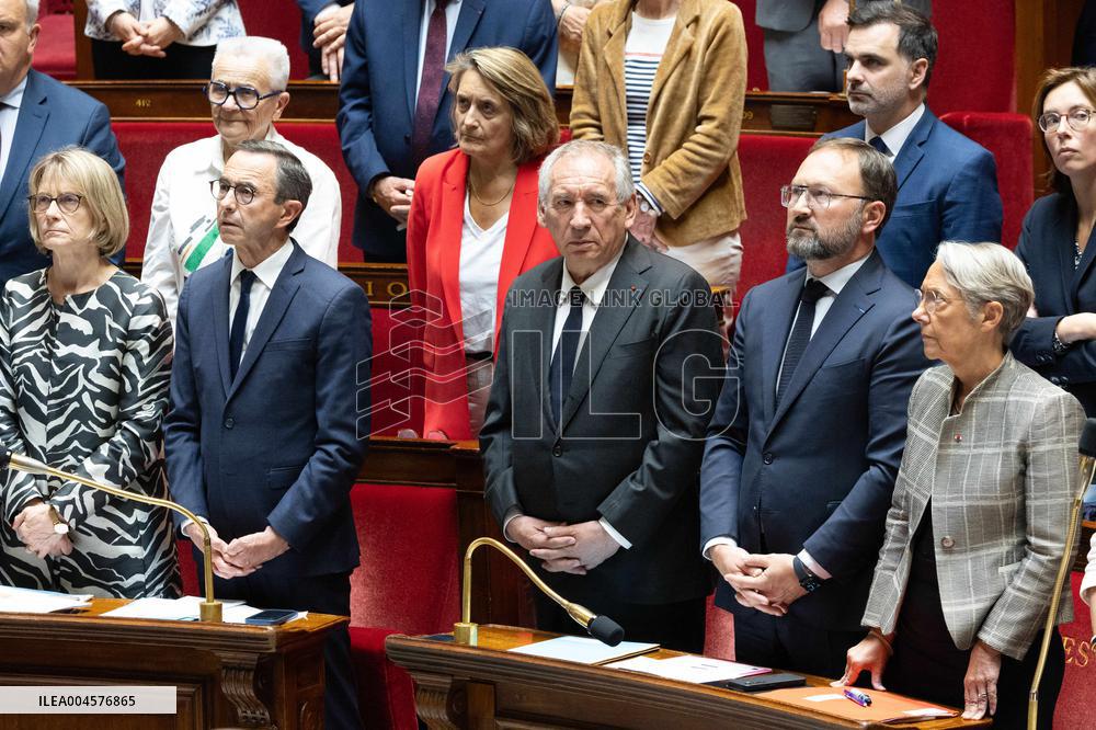 Tribute to late MP Olivier Marleix at the National Assembly - Paris RL