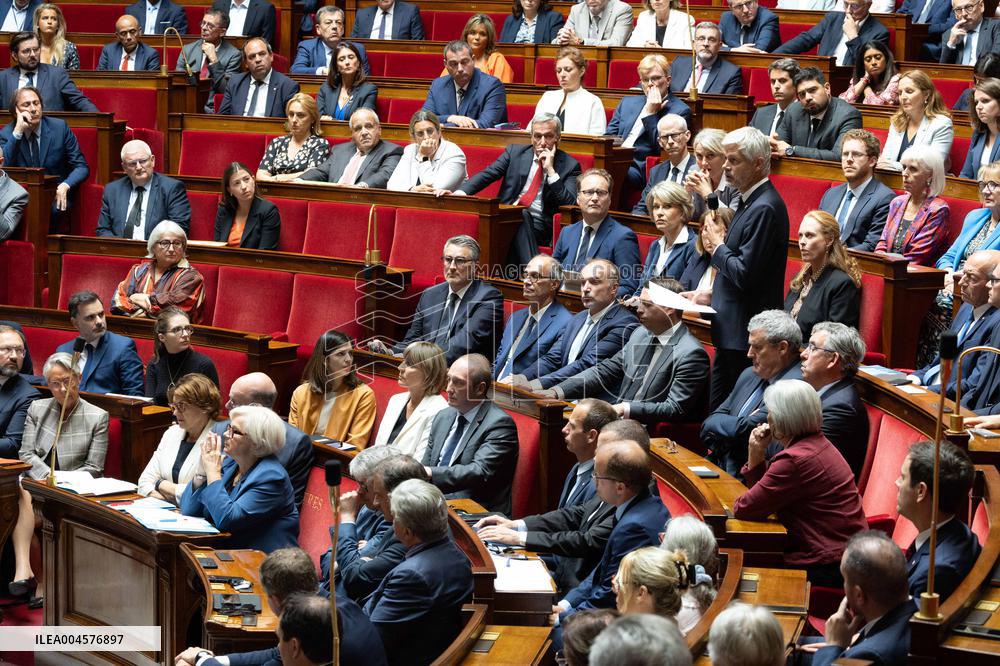 Tribute to late MP Olivier Marleix at the National Assembly - Paris RL