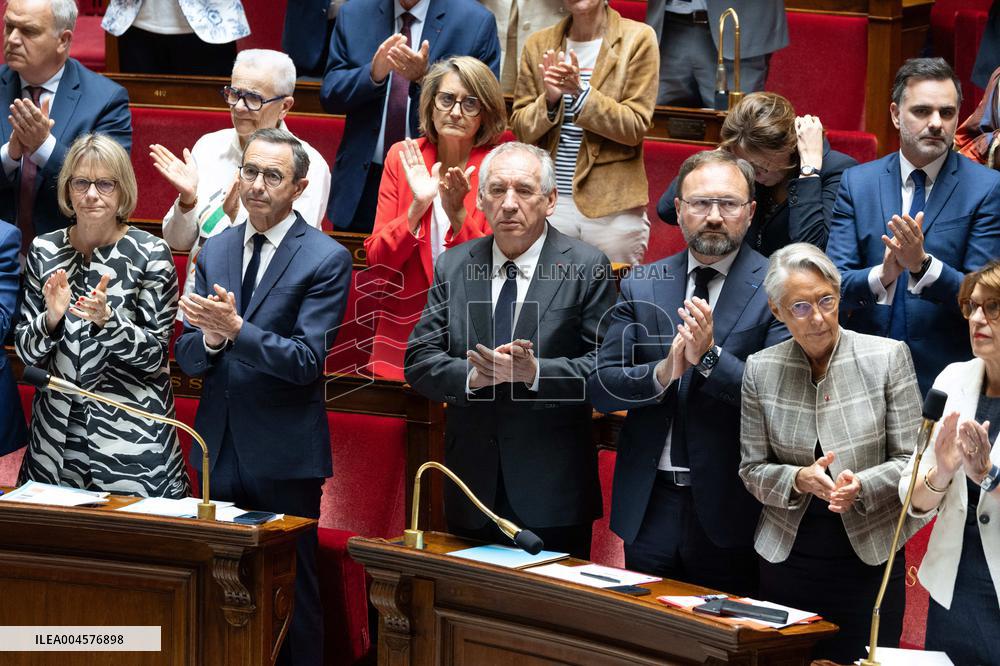 Tribute to late MP Olivier Marleix at the National Assembly - Paris RL