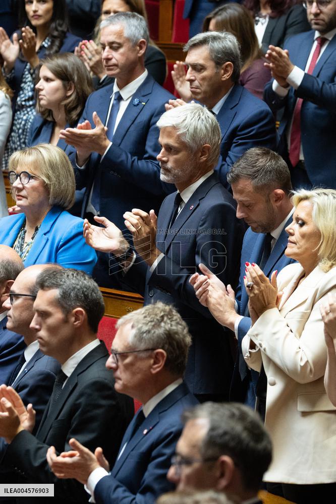 Tribute to late MP Olivier Marleix at the National Assembly - Paris RL