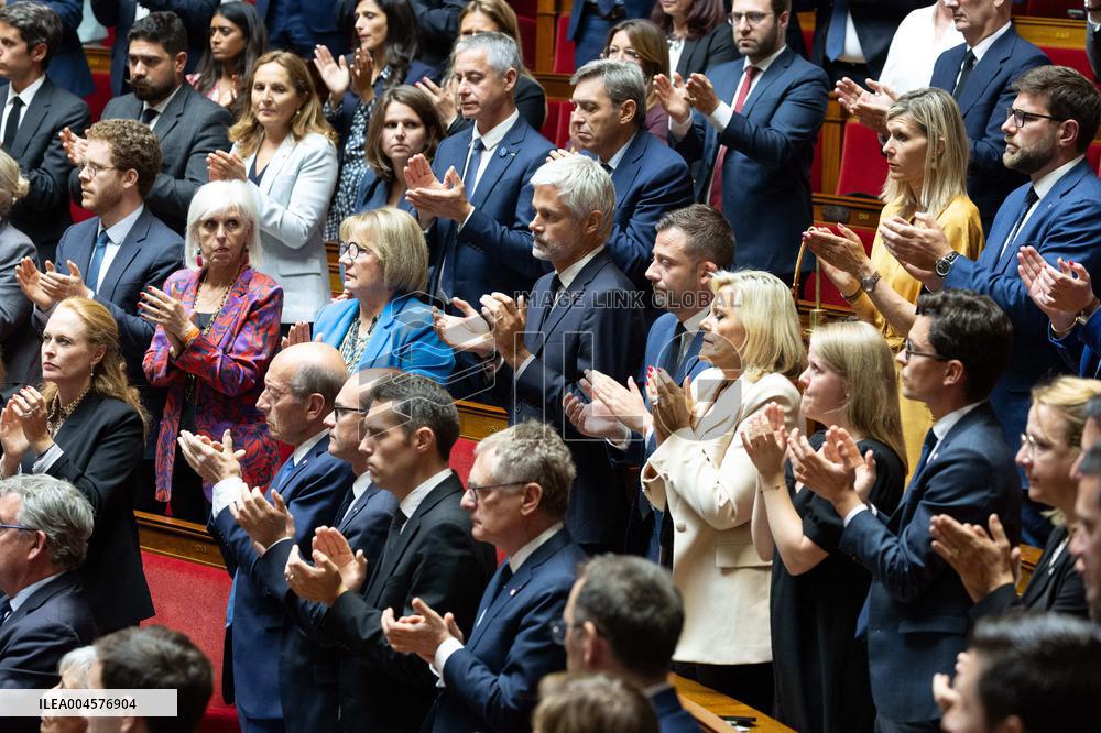 Tribute to late MP Olivier Marleix at the National Assembly - Paris RL