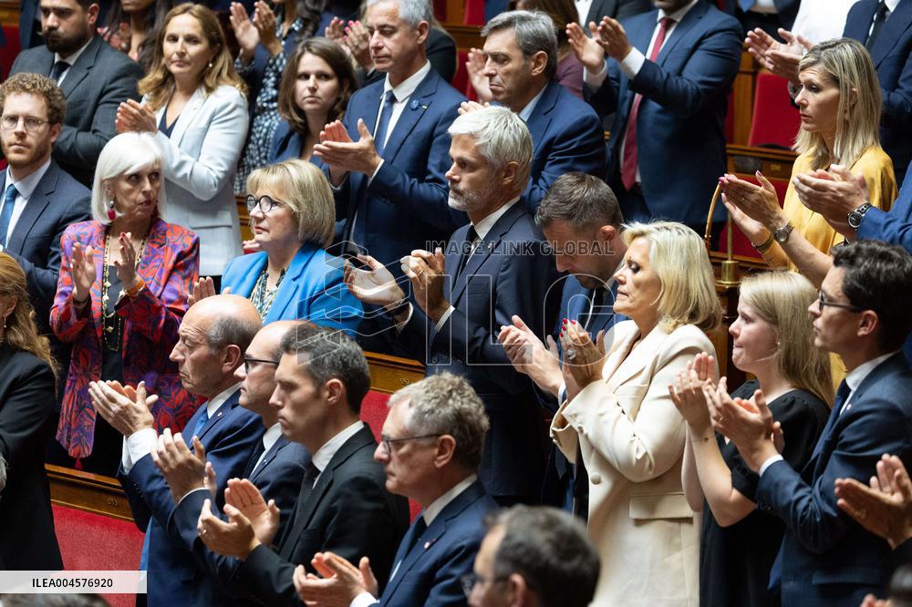 Tribute to late MP Olivier Marleix at the National Assembly - Paris RL