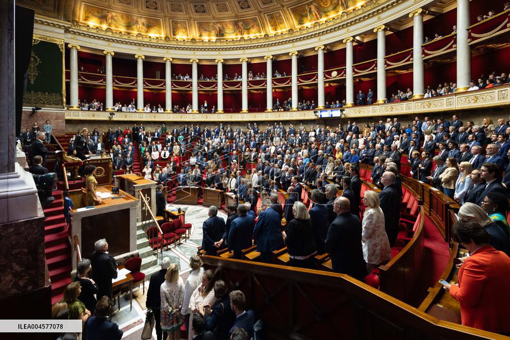 Tribute to late MP Olivier Marleix at the National Assembly - Paris RL