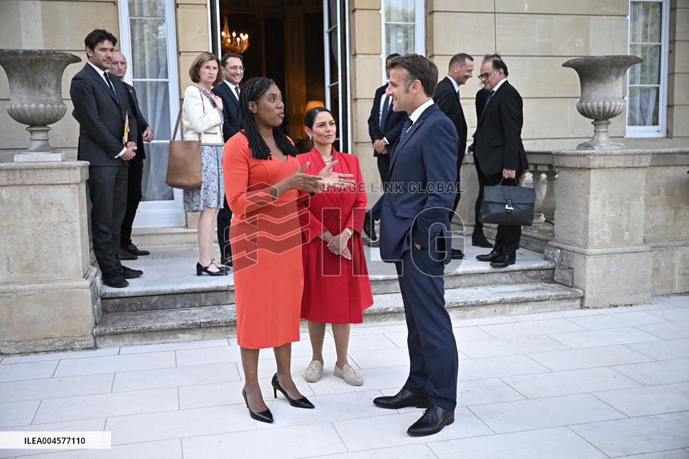 Emmanuel Macron on meeting - London