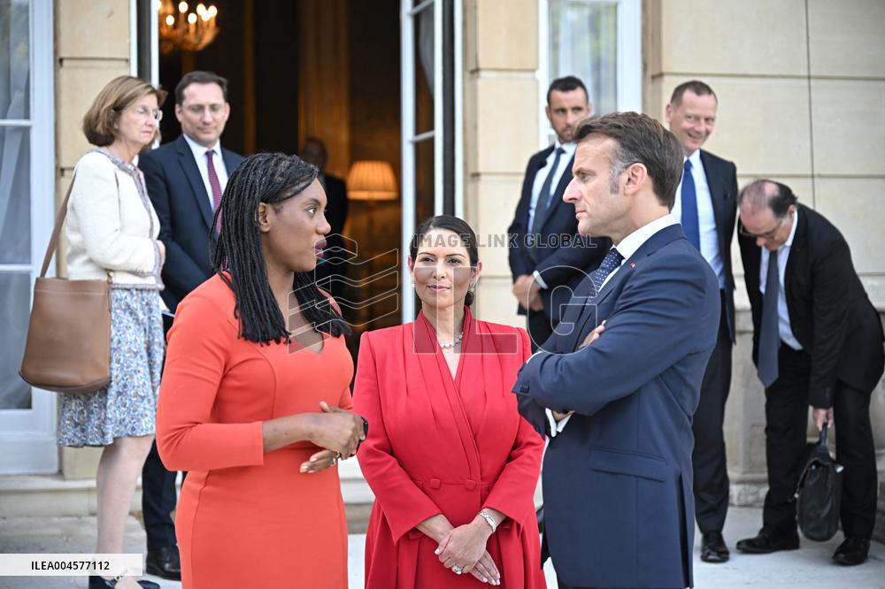 Emmanuel Macron on meeting - London