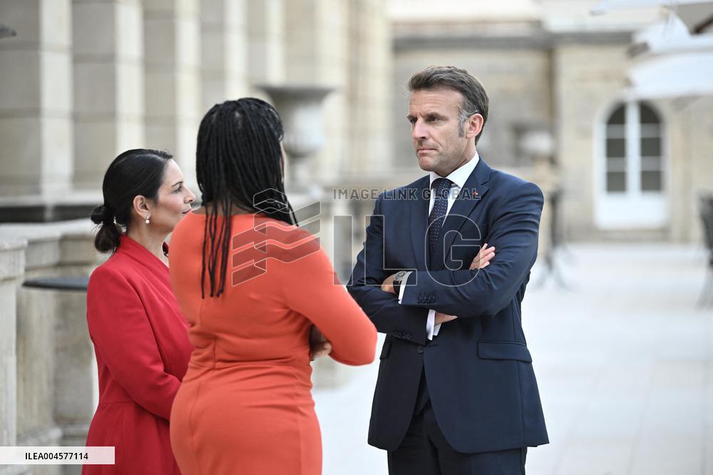 Emmanuel Macron on meeting - London