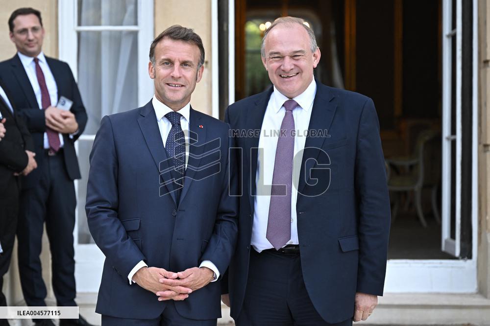 Emmanuel Macron on meeting - London