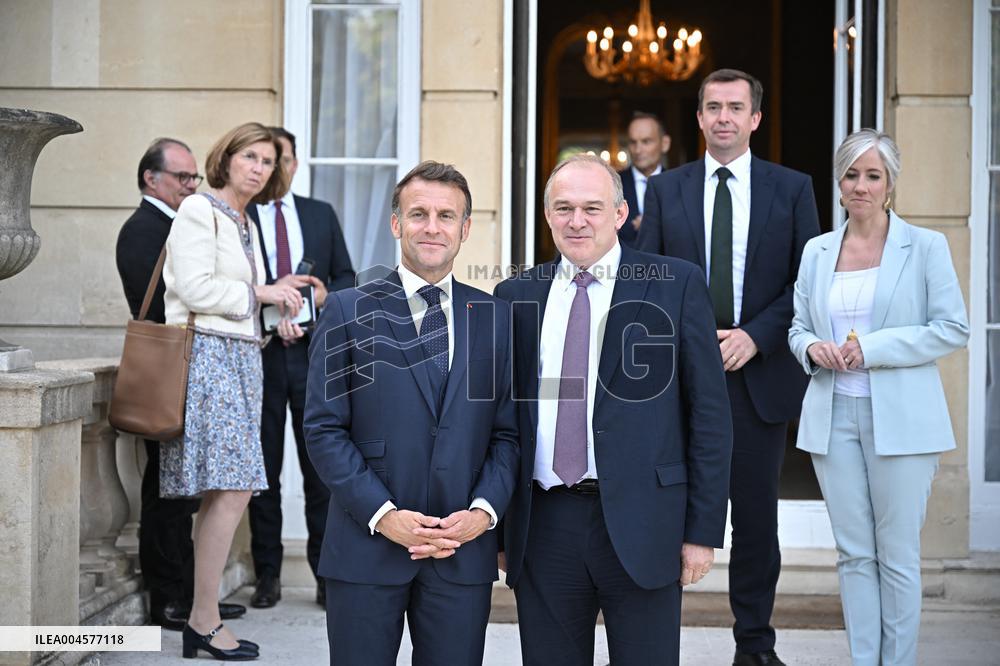 Emmanuel Macron on meeting - London